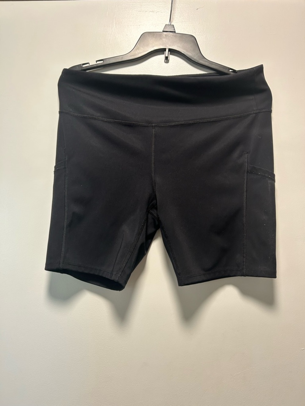 all in motion Black High-Rise Bike Shorts with Side Pockets